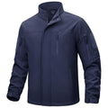 TACVASEN Navy Men's Tactical Jackets Waterproof Softshell Jacket