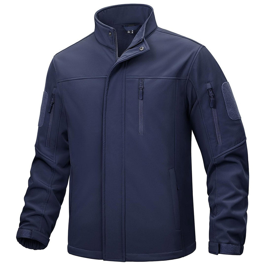 TACVASEN Navy Men's Tactical Jackets Waterproof Softshell Jacket