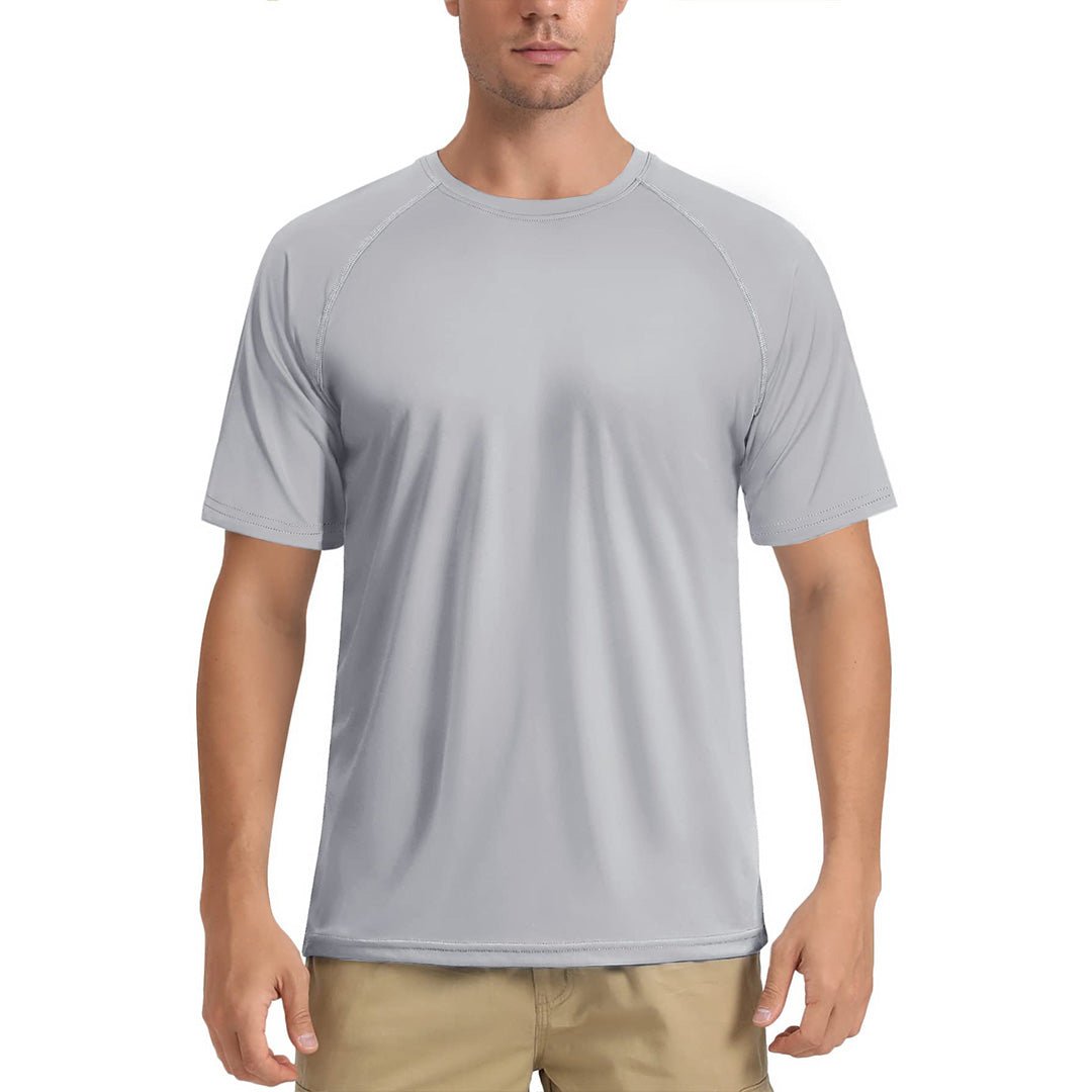 TACVASEN Blue Men's UPF 50+ Breathable Quick - Dry Outdoor Swim T-Shirt