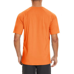 TACVASEN Cyan Men's UPF 50+ Breathable Quick - Dry Outdoor Swim T-Shirt