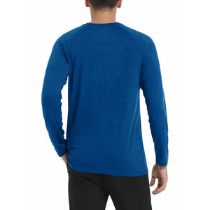 Men's UPF 50+ Fishing Swim Long Sleeve Shirts - C22M588