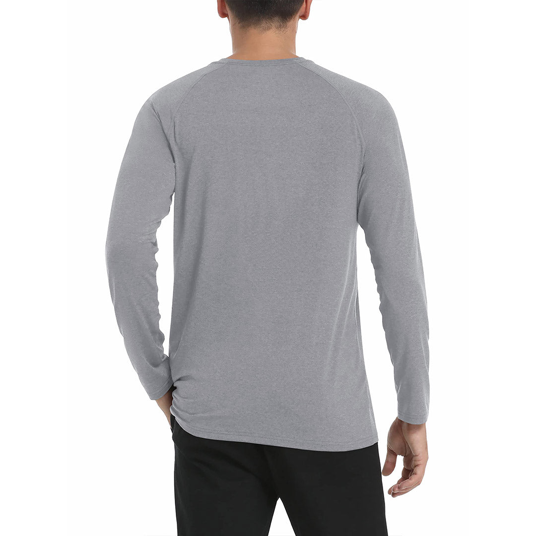 Men's UPF 50+ Fishing Swim Long Sleeve Shirts - C22M588