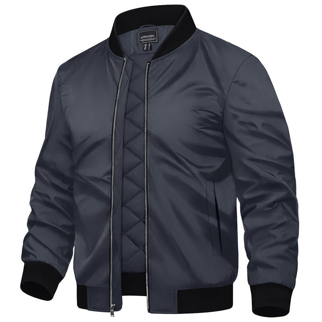 Men's Water-Resistant Windproof Bomber Casual Jackets - LT23M1148