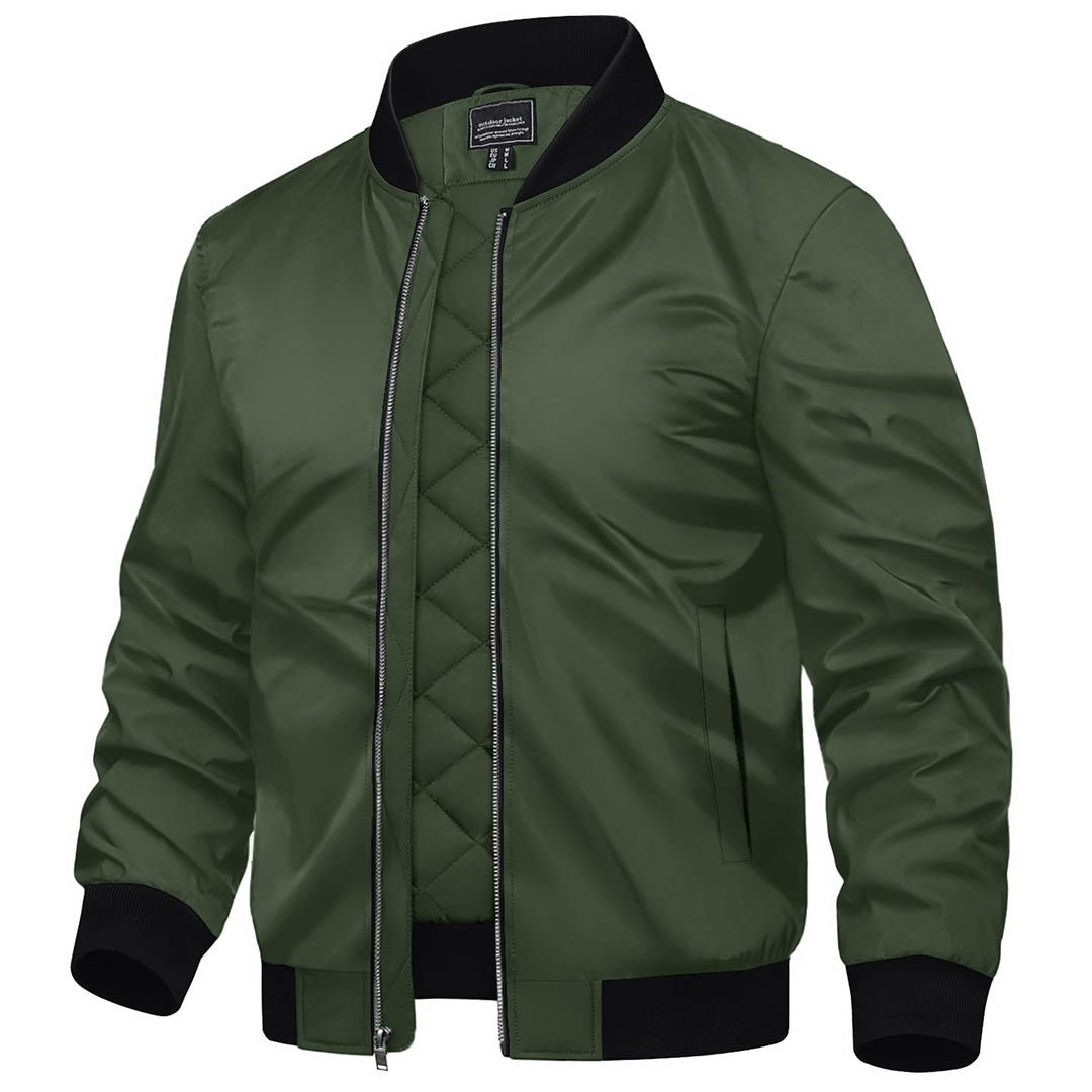 Men's Water-Resistant Windproof Bomber Casual Jackets - LT23M1148