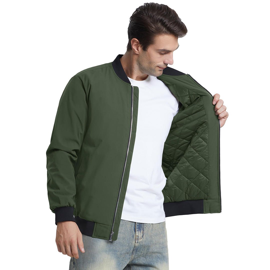 Men's Water-Resistant Windproof Bomber Casual Jackets - LT23M1148