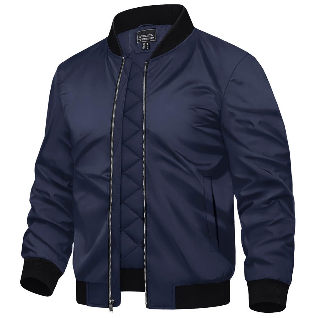 Men's Water-Resistant Windproof Bomber Casual Jackets - LT23M1148