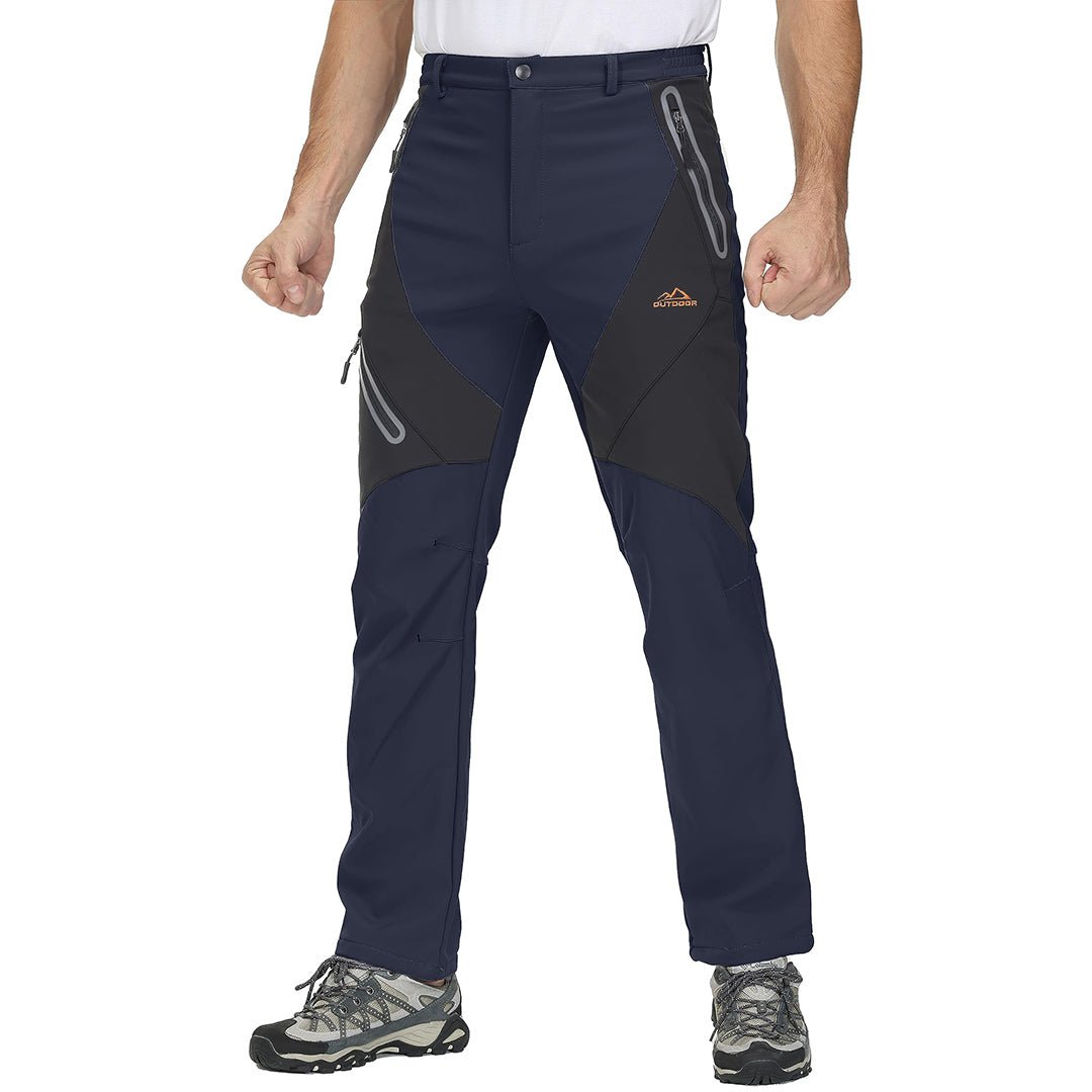 TACVASEN Navy Insulated Fleece Lined Winter Hiking Pants