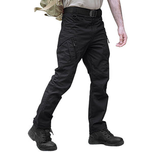 TACVASEN Black Men's Water Resistant Outdoor Hiking Tactical Pants
