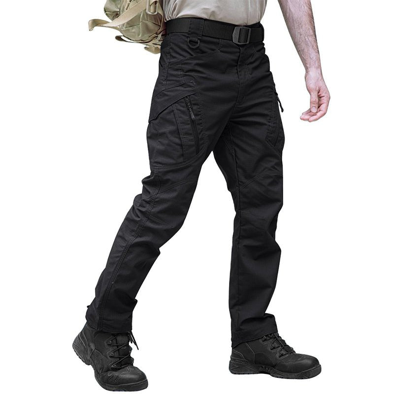 TACVASEN Black Men's Water Resistant Outdoor Hiking Tactical Pants