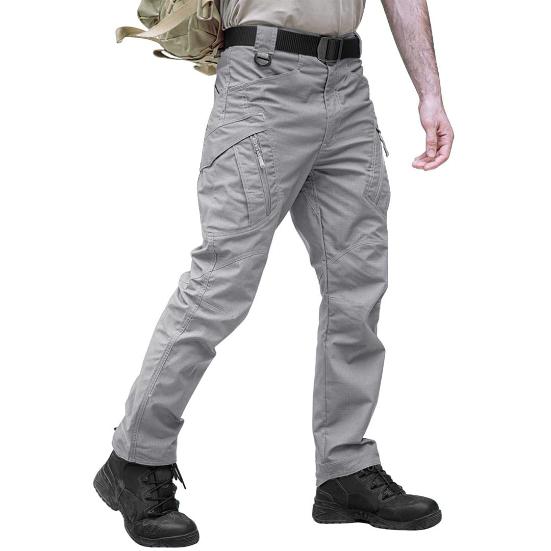 TACVASEN Light Grey Men's Water Resistant Outdoor Hiking Tactical Pants