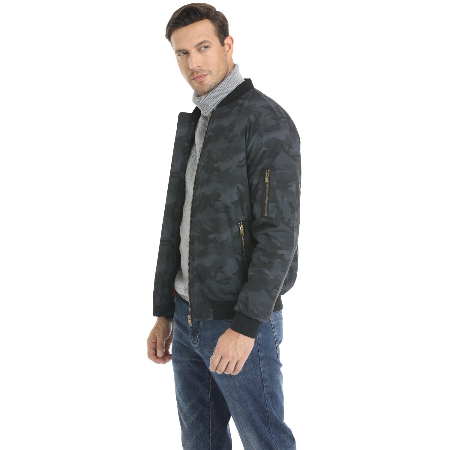 TACVASEN MA-1 Bomber Jackets Casual Padded Coats -Men's Bomber Jackets