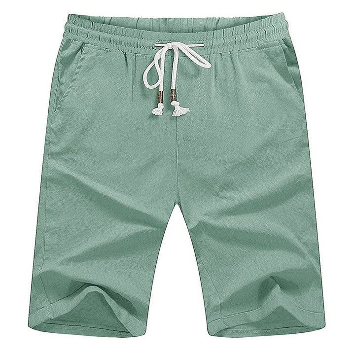 TACVASEN Men's Casual Lightweight Elastic Waist Cotton Linen Shorts - Men's Flash Sale