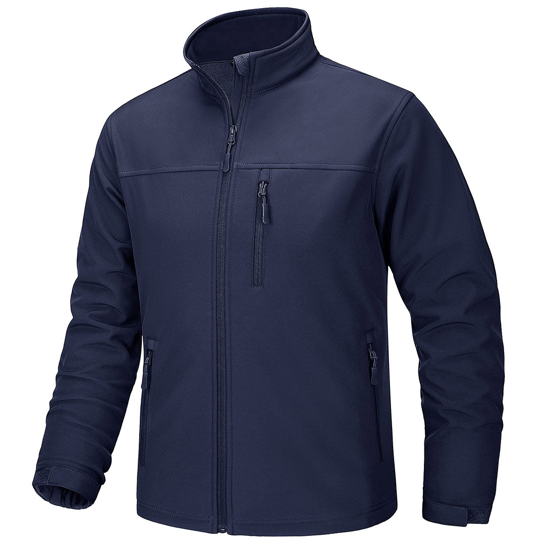 Men's Fleece Lined Softshell Waterproof Outdoor Jackets - H22M688D