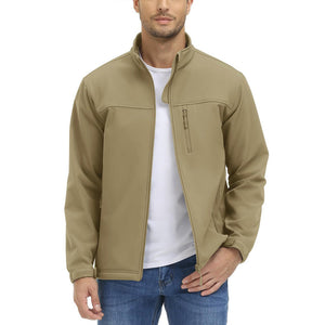 Men's Fleece Lined Softshell Waterproof Outdoor Jackets - H22M688D