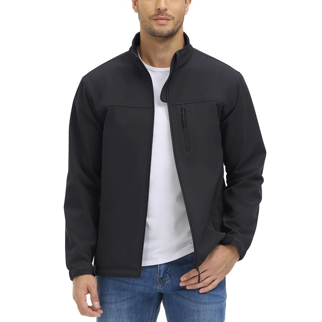 Men's Fleece Lined Softshell Waterproof Outdoor Jackets - H22M688D