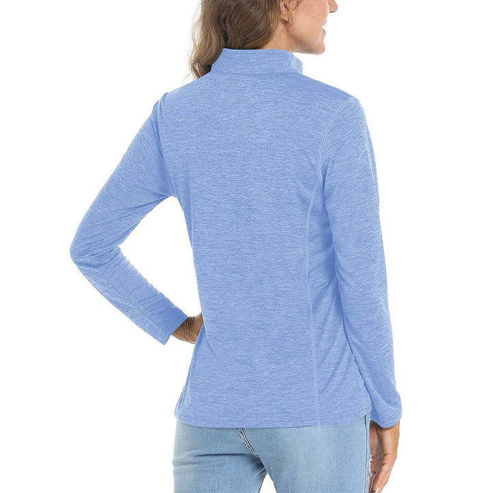 Women's UPF 50+ 1/4 Zip Quick Dry Hiking Shirts - Women's Shirts