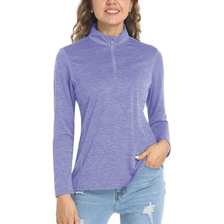 Women's UPF 50+ 1/4 Zip Quick Dry Hiking Shirts - Women's Shirts