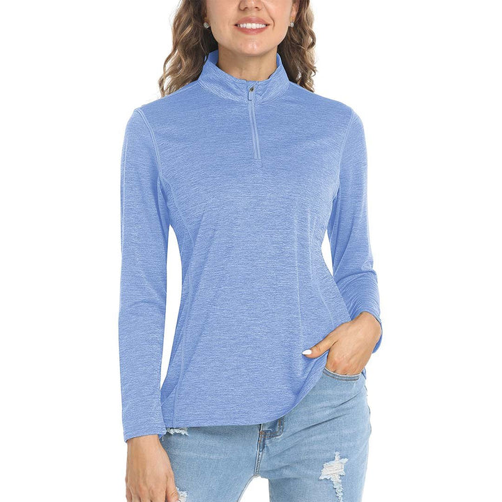 Women's UPF 50+ 1/4 Zip Quick Dry Hiking Shirts - Women's Shirts