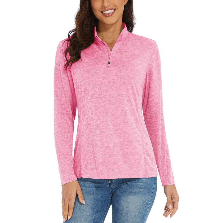 Women's UPF 50+ 1/4 Zip Quick Dry Hiking Shirts - Women's Shirts