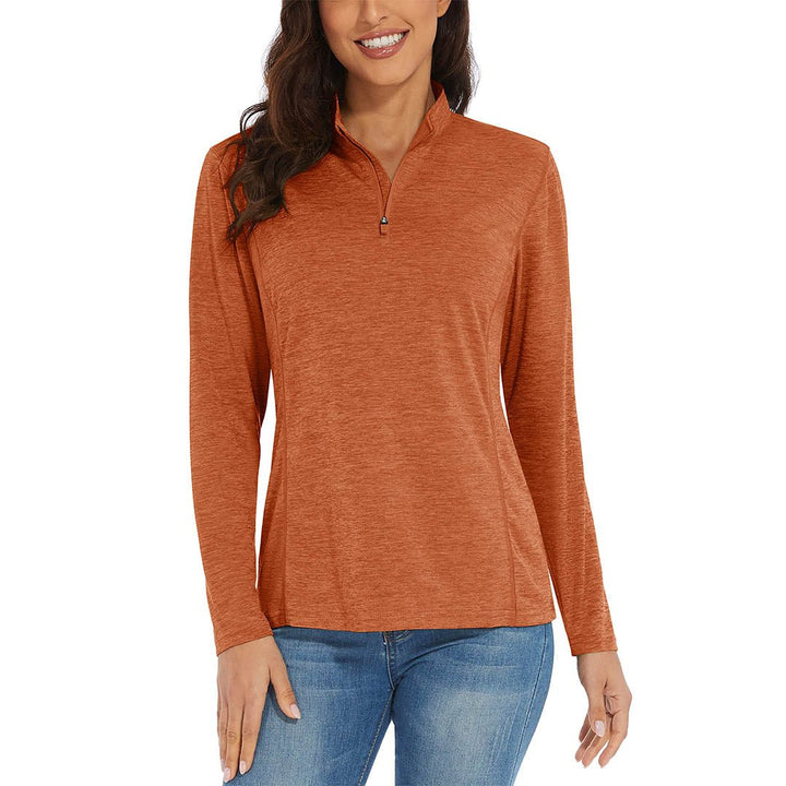 Women's UPF 50+ 1/4 Zip Quick Dry Hiking Shirts - Women's Shirts