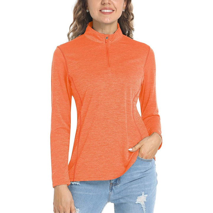 Women's UPF 50+ 1/4 Zip Quick Dry Hiking Shirts - Women's Shirts