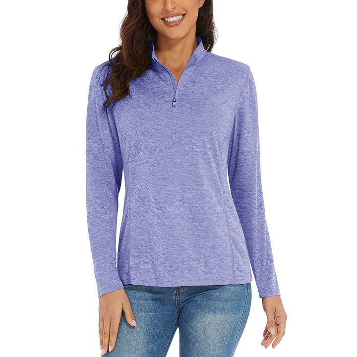 Women's UPF 50+ 1/4 Zip Quick Dry Hiking Shirts - Women's Shirts