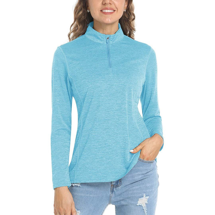 Women's UPF 50+ 1/4 Zip Quick Dry Hiking Shirts - Women's Shirts