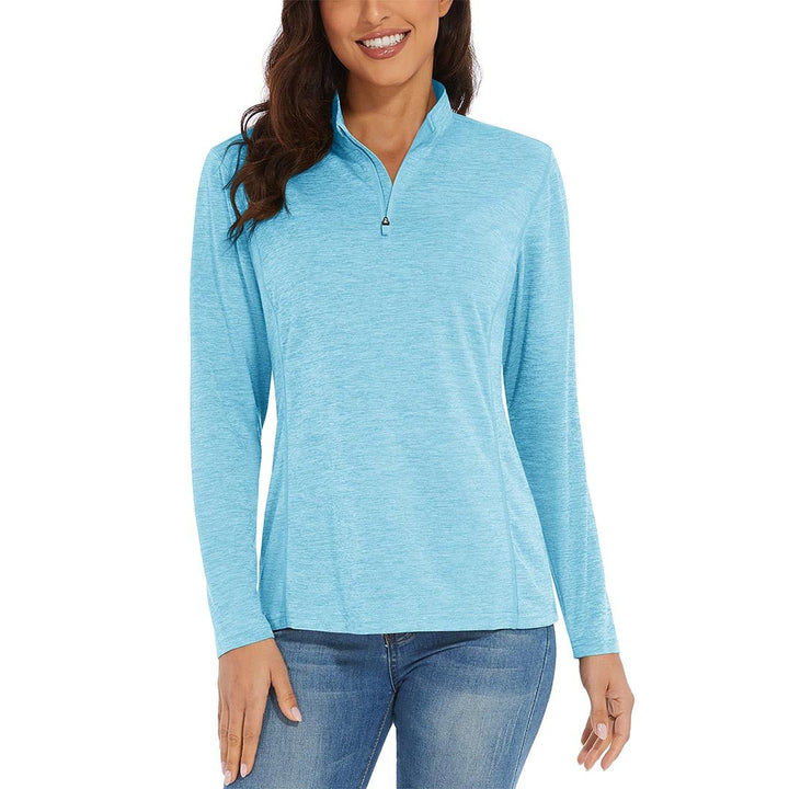 Women's UPF 50+ 1/4 Zip Quick Dry Hiking Shirts - Women's Shirts
