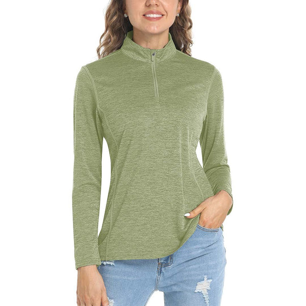 Women's UPF 50+ 1/4 Zip Quick Dry Hiking Shirts - Women's Shirts