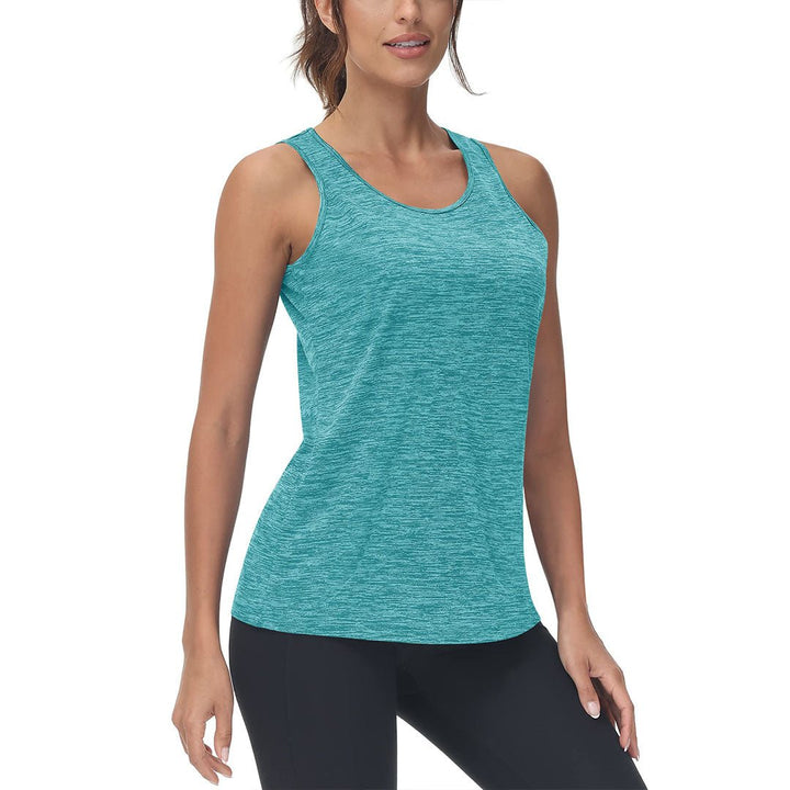 Women's Lightweight Athletic Yoga Crewneck Tank Tops - Women's Shirts