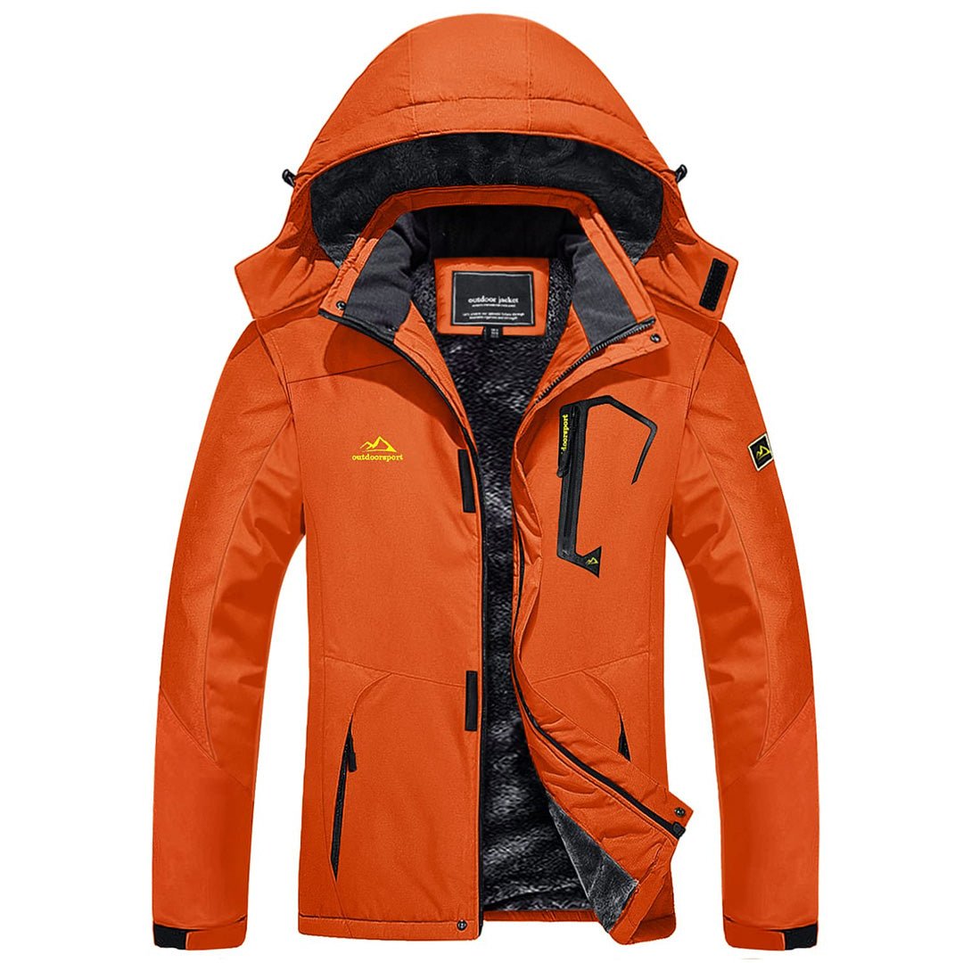 TACVASEN Blue Black Insulated Fleece Lined Winter Hiking Jacket