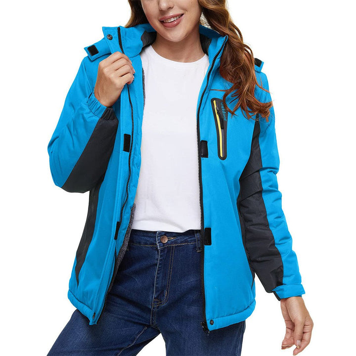 Women's Skiing Jacket Water-Resistant Windbreaker SoftShell Hooded Coats - Fall Winter 2022