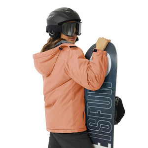 TACVASEN Apricot Insulated Fleece Lined Winter Hiking Jacket